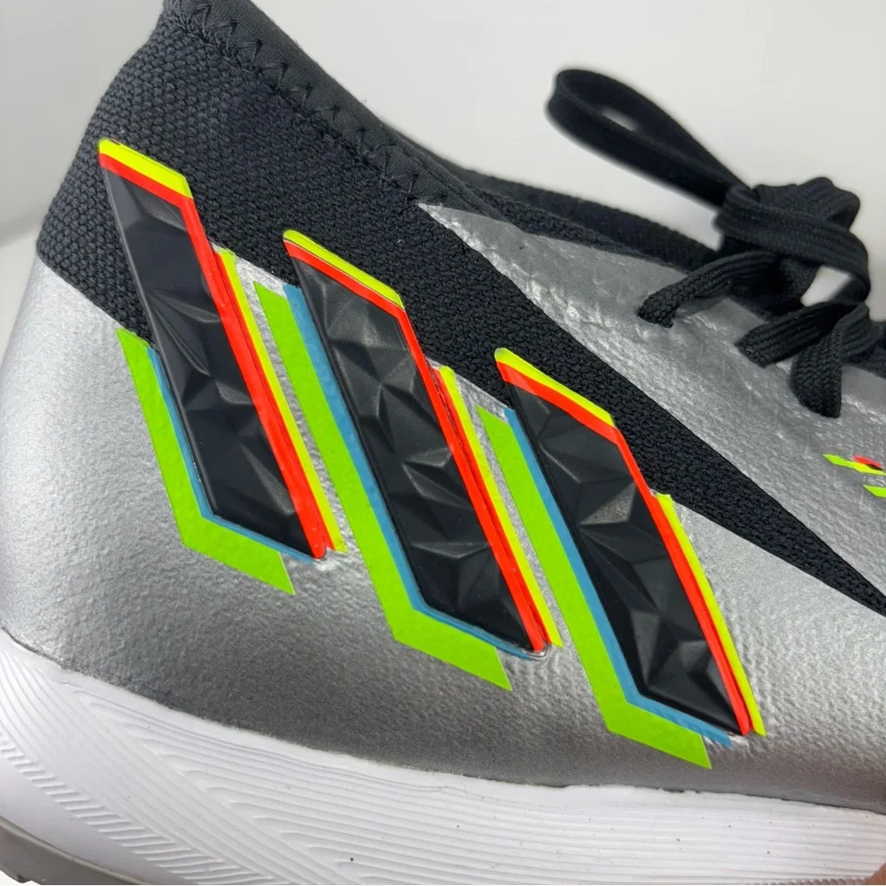 adidas Predator Edge.3 Turf (Metallic Silver/Black) size 9.5